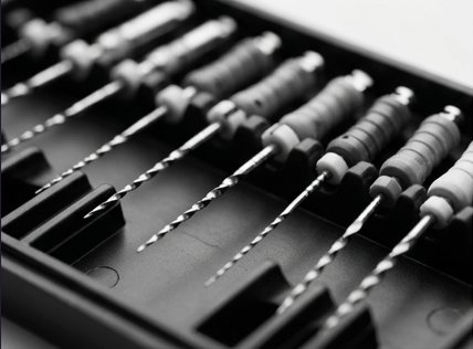 Endodontic rotary files used in root canal therapy